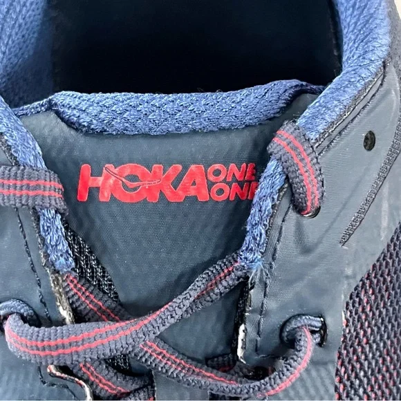 Hoka Challenger ATR 5 Men’s All Terrain Running Shoes Size 12.5 In Blue/Red - Picture 3 of 11